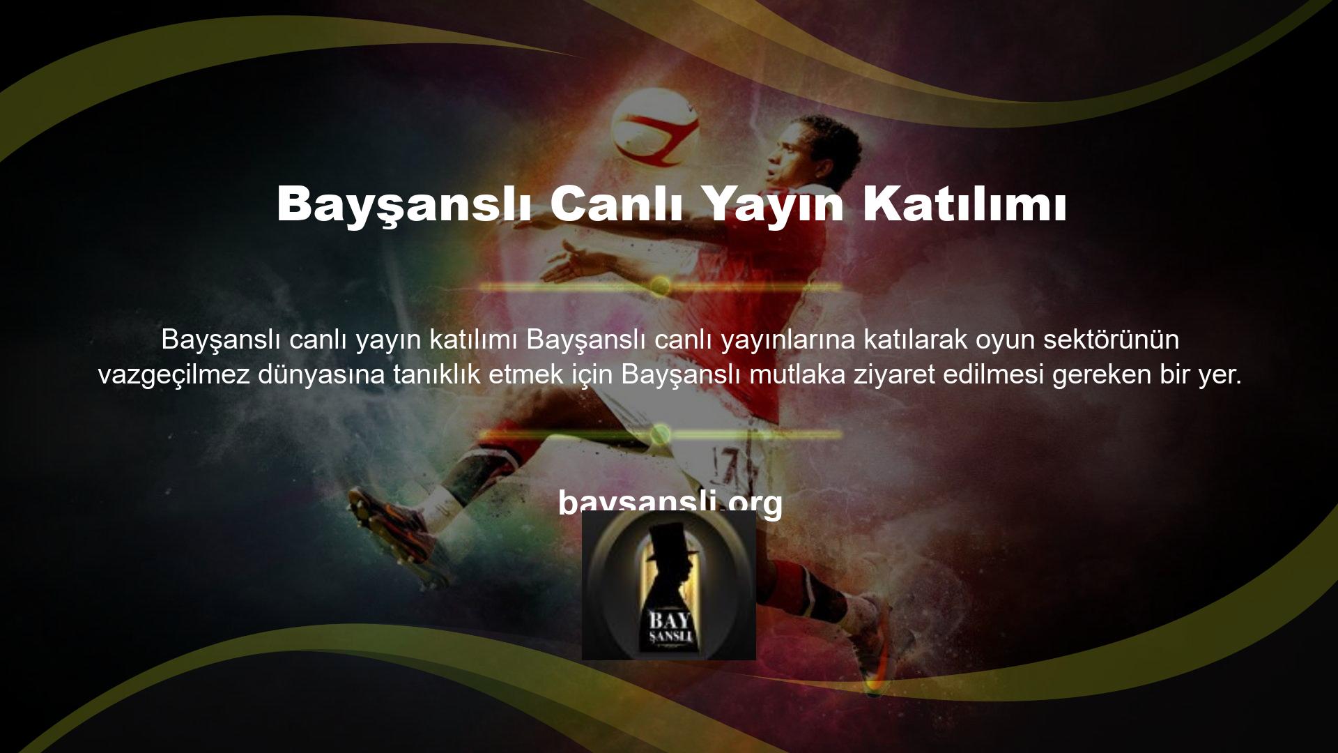 Size unutulmaz bir gün yaşatacak heyecan verici canlı maçlara tanık olmak için buraya geldiniz